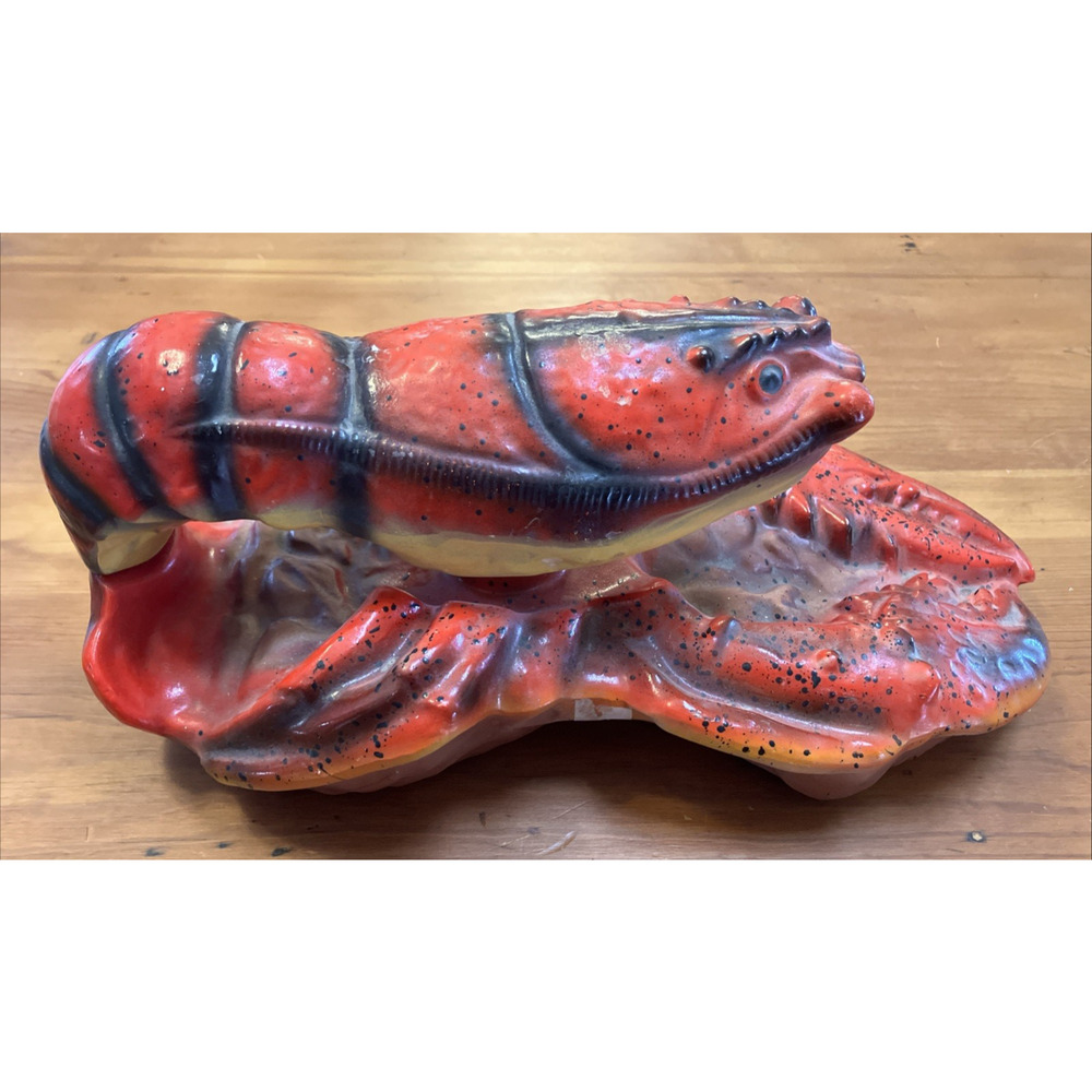 Ezra Brooks Lobster Whisky Decanter Bottle Vintage 1970 Maine Sesquicentennial
